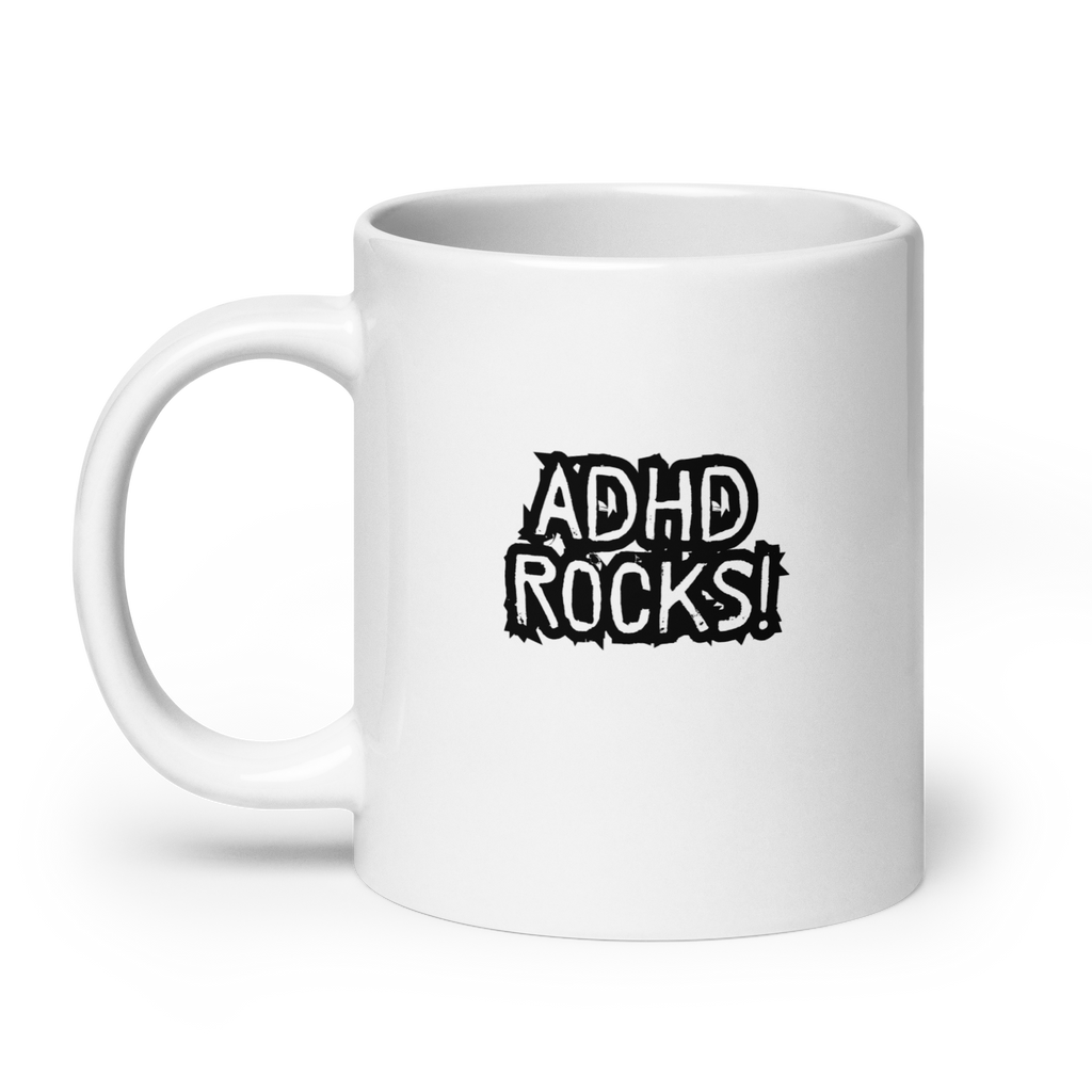 ADHD Rocks! | White Glossy Mug | The Neurospicy Store