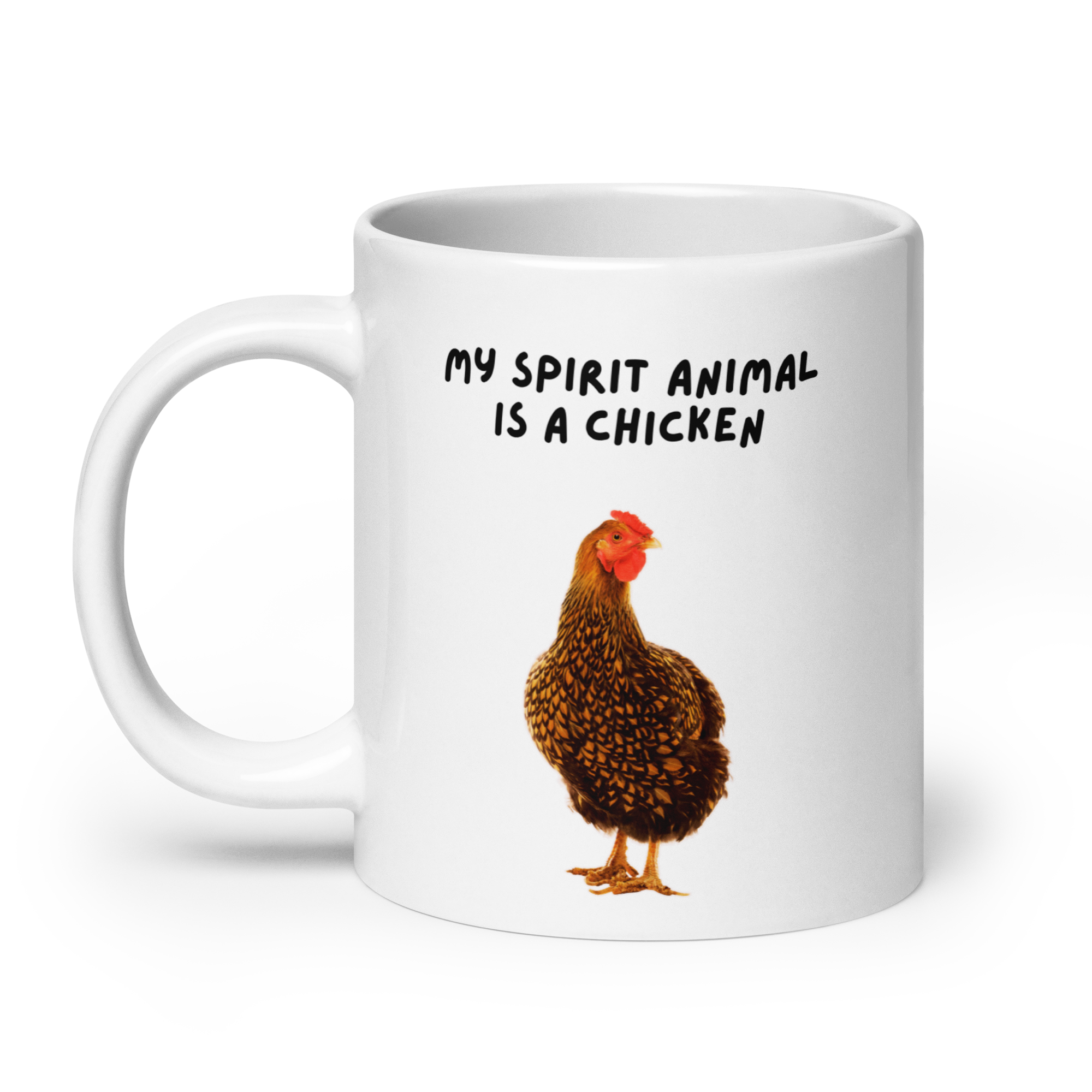 My Spirit Animal Is A Chicken | White Glossy Mug | The Neurospicy Store