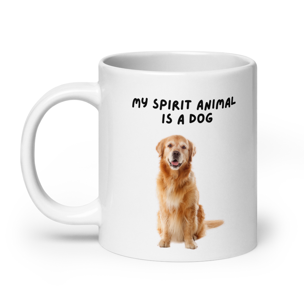 My Spirit Animal Is A Dog | White Glossy Mug | The Neurospicy Store