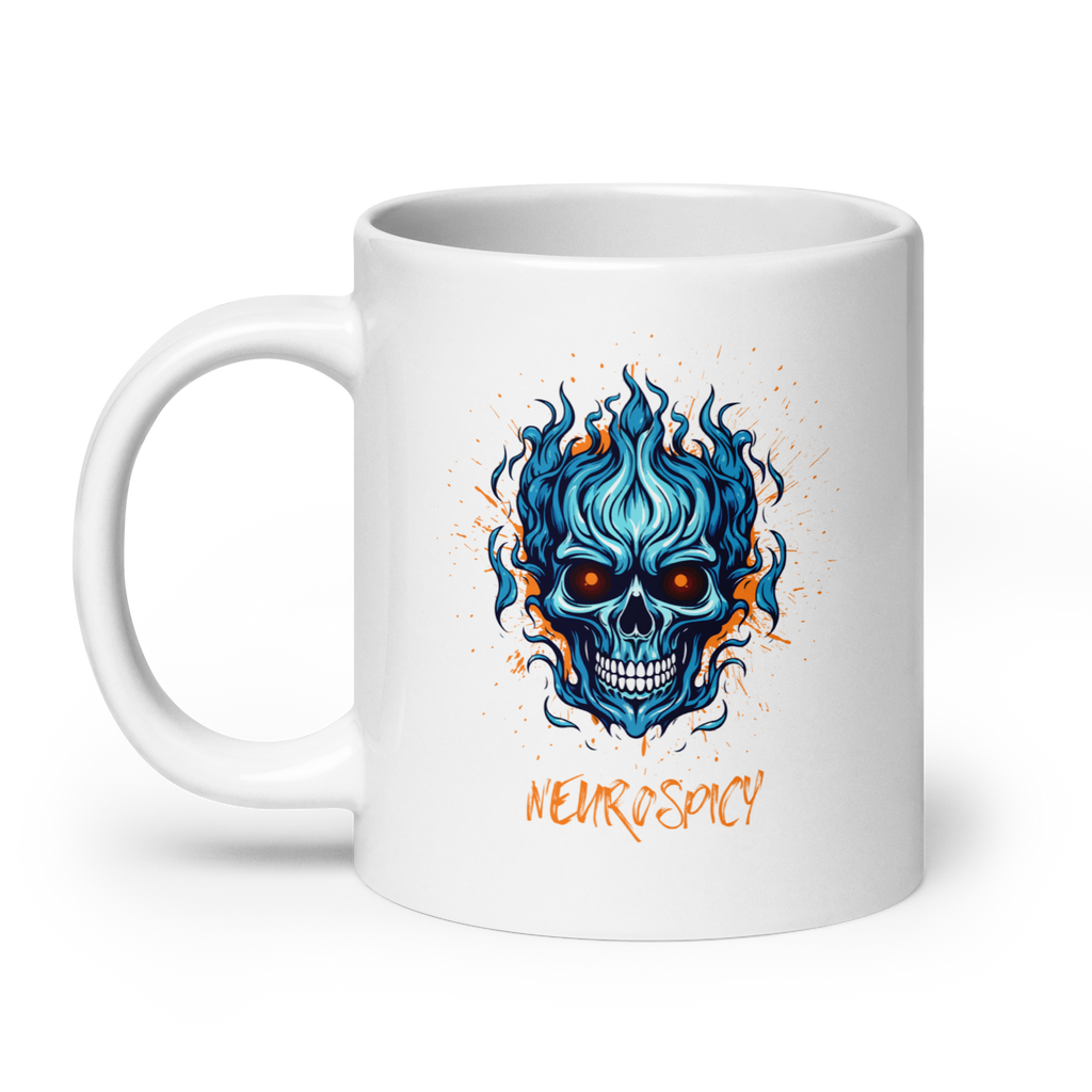 Neuro-Cool | Glossy White Mug | ND Designs with Attitude white-glossy-mug-white-20-oz-handle-on-left-67dc65b0ecf16 Kitchen & Dining > Drinkware > Mugs