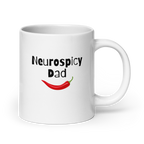 Neurospicy Dad |White Mug | Gifts for ND Dads white-glossy-mug-white-20-oz-handle-on-right-67d823ed5e2a4 Kitchen & Dining > Drinkware > Mugs