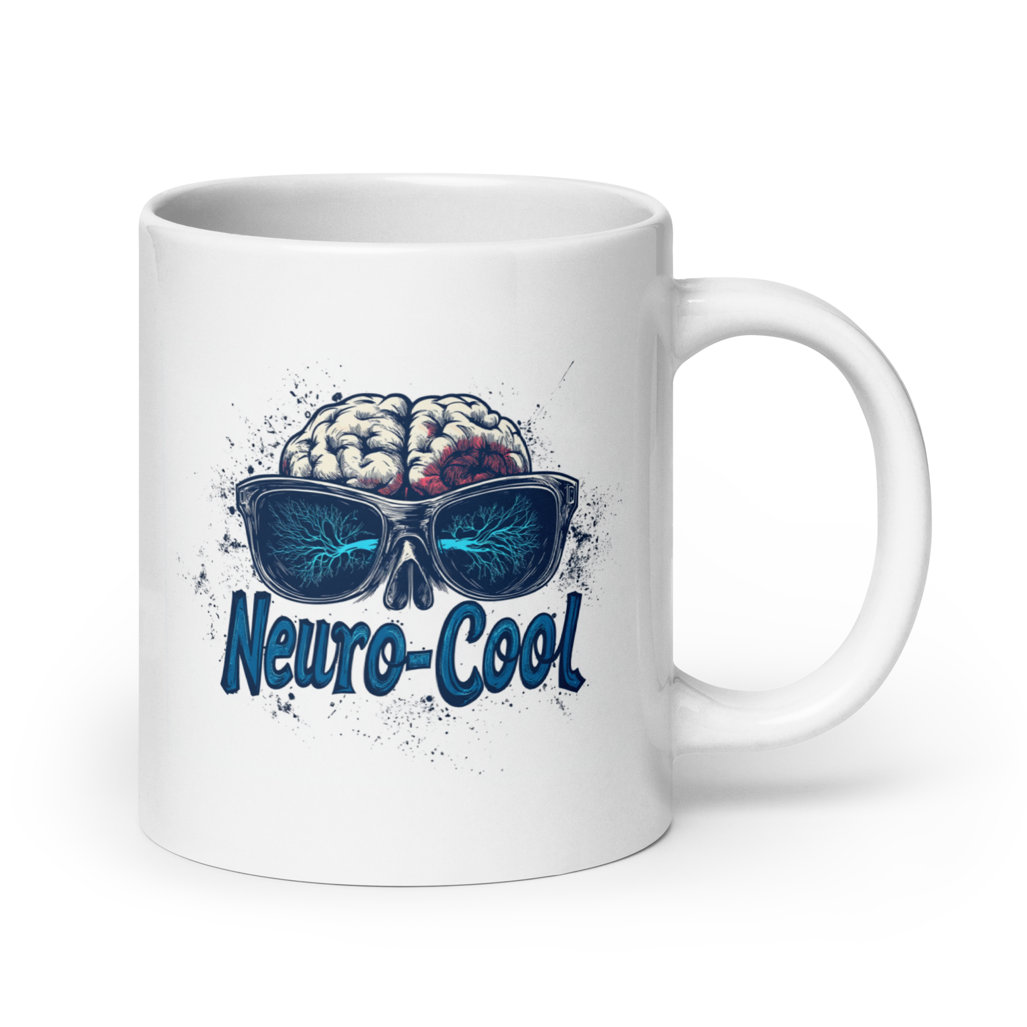 Neuro-Cool | White Glossy Mug | The Neurospicy Store 20 oz