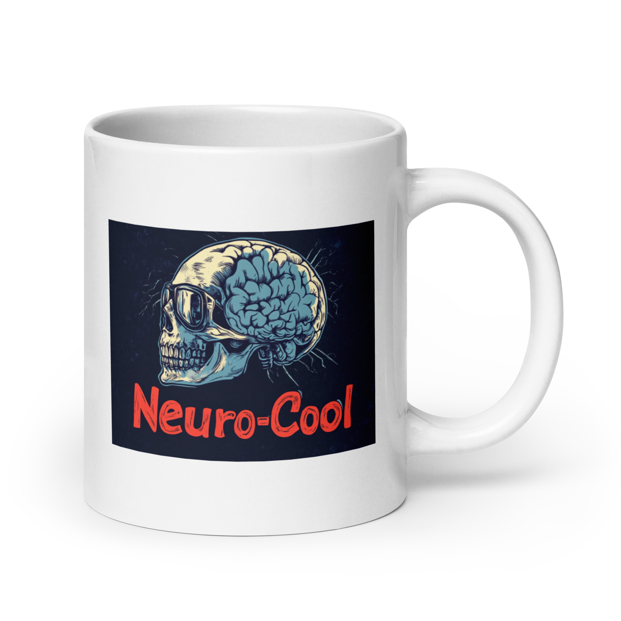 Neuro-Cool | White Glossy Mug | The Neurospicy Store 20 oz