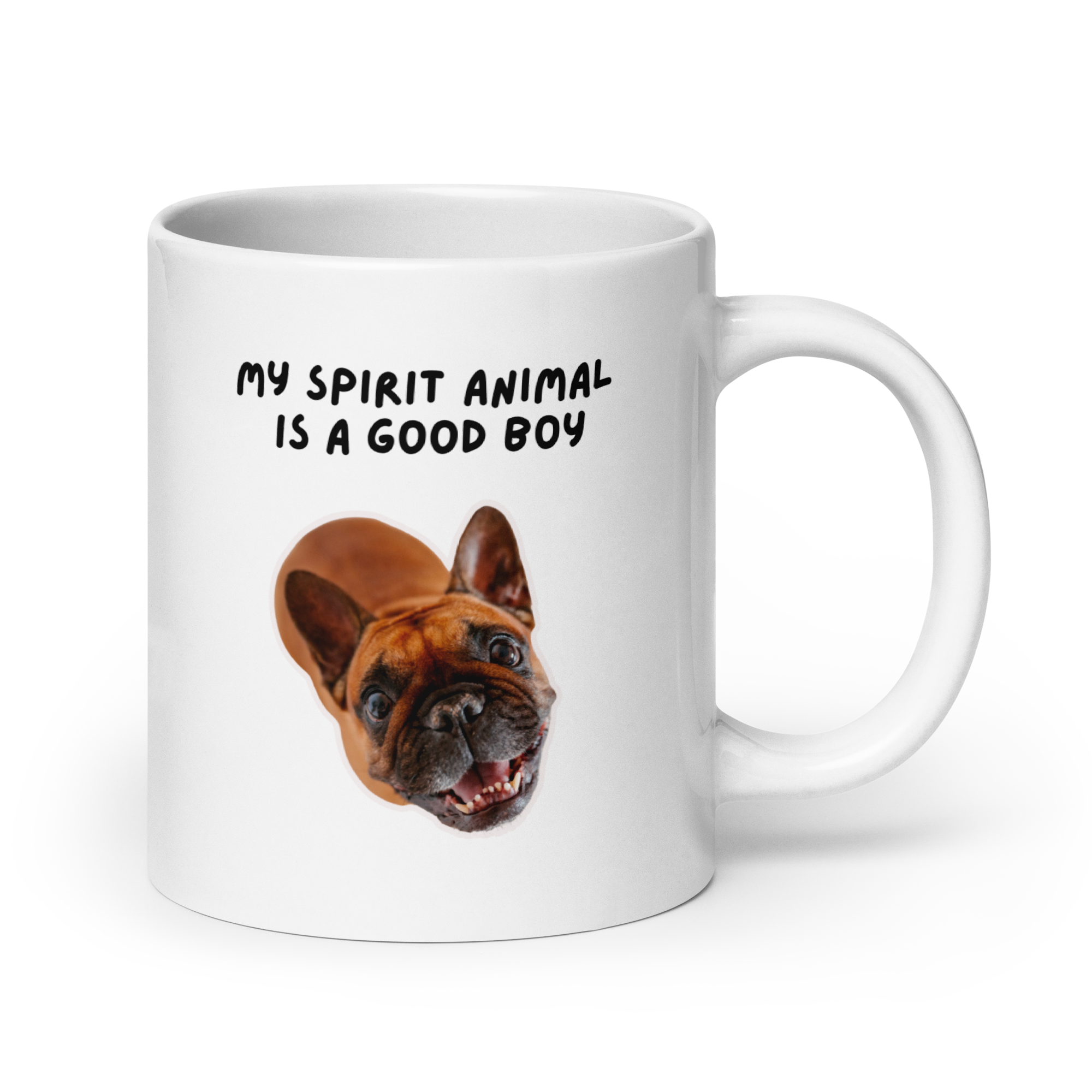 My Spirit Animal Is A Good Boy | White Glossy Mug | The Neurospicy Store 20 oz