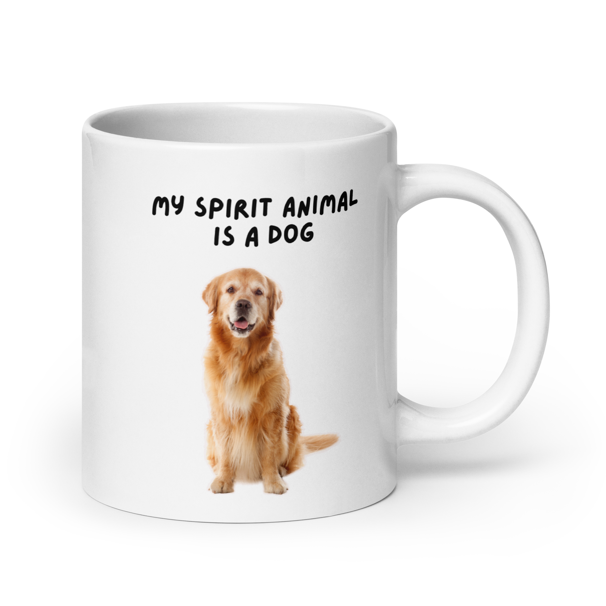 My Spirit Animal Is A Dog | White Glossy Mug | The Neurospicy Store 20 oz