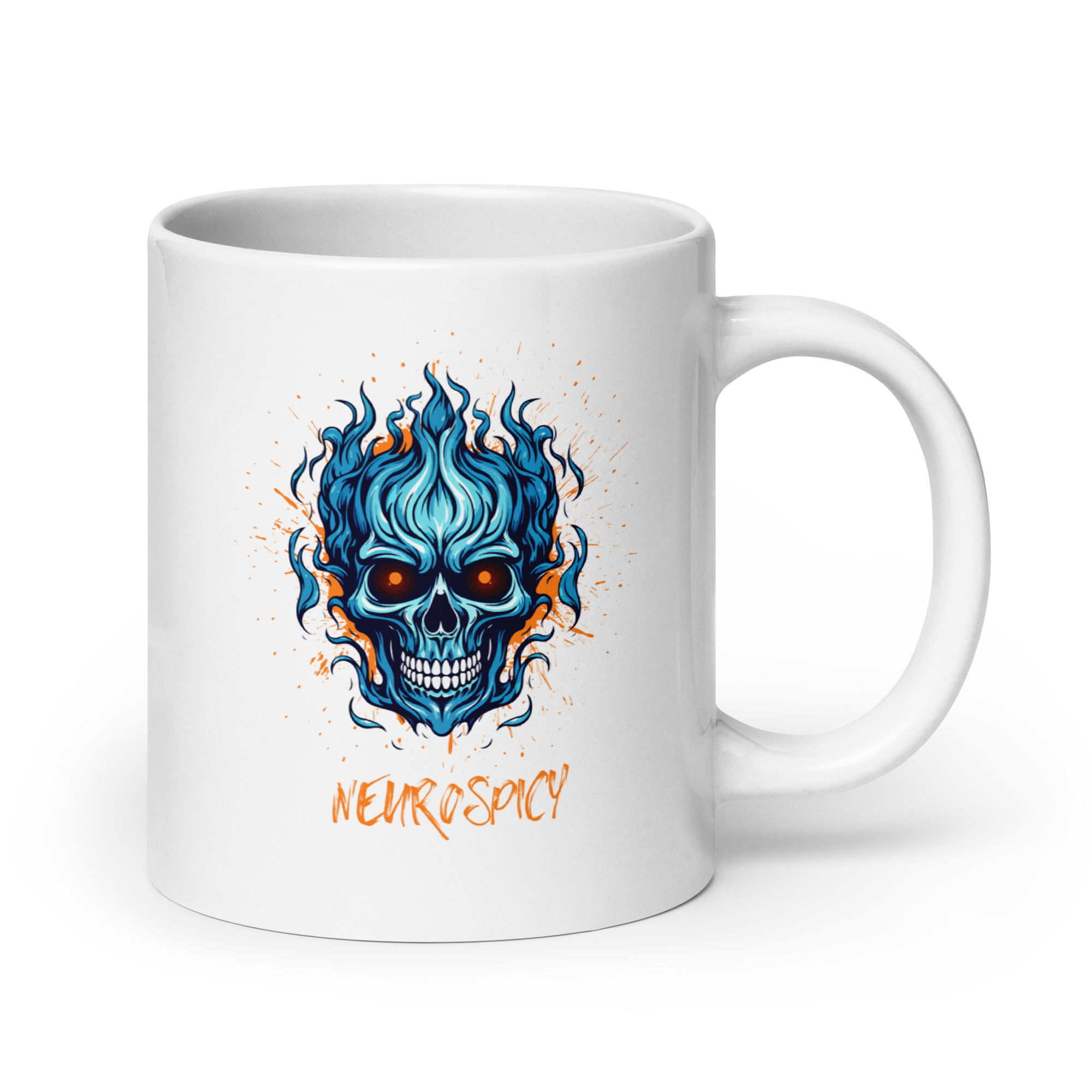 Neurospicy | White Glossy Mug | The Neurospicy Store 20 oz