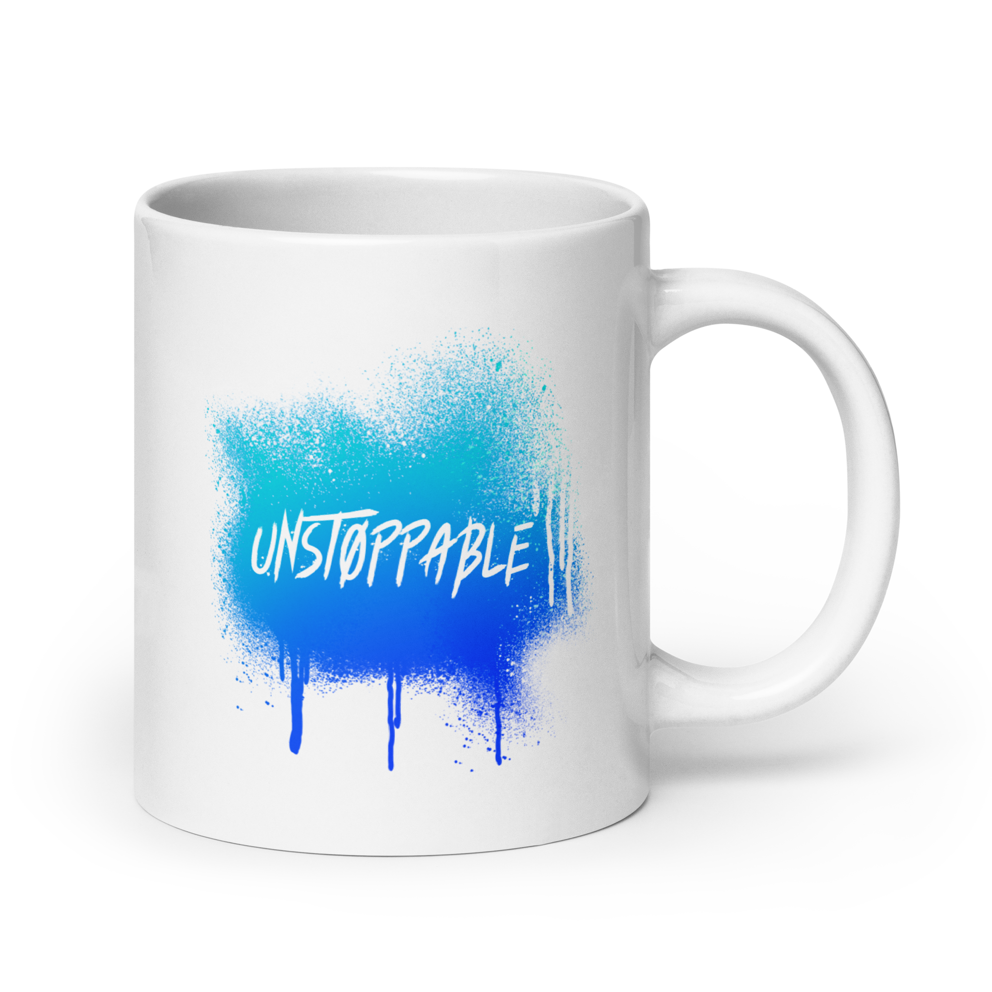 Unstoppable | White Glossy Mug | The Neurospicy Store 20 oz