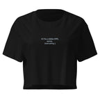 OTT? Sorry (Not Sorry) | Women’s Crop Top | Zero Apologies womens-crop-top-black-front-6a68bee6ba369 Crop Top