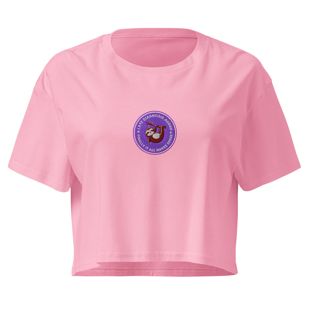 Finally ... AuDHD | Women’s Crop Top | Late Diagnosis womens-crop-top-bubblegum-front-69f73eafd5256 Crop Top