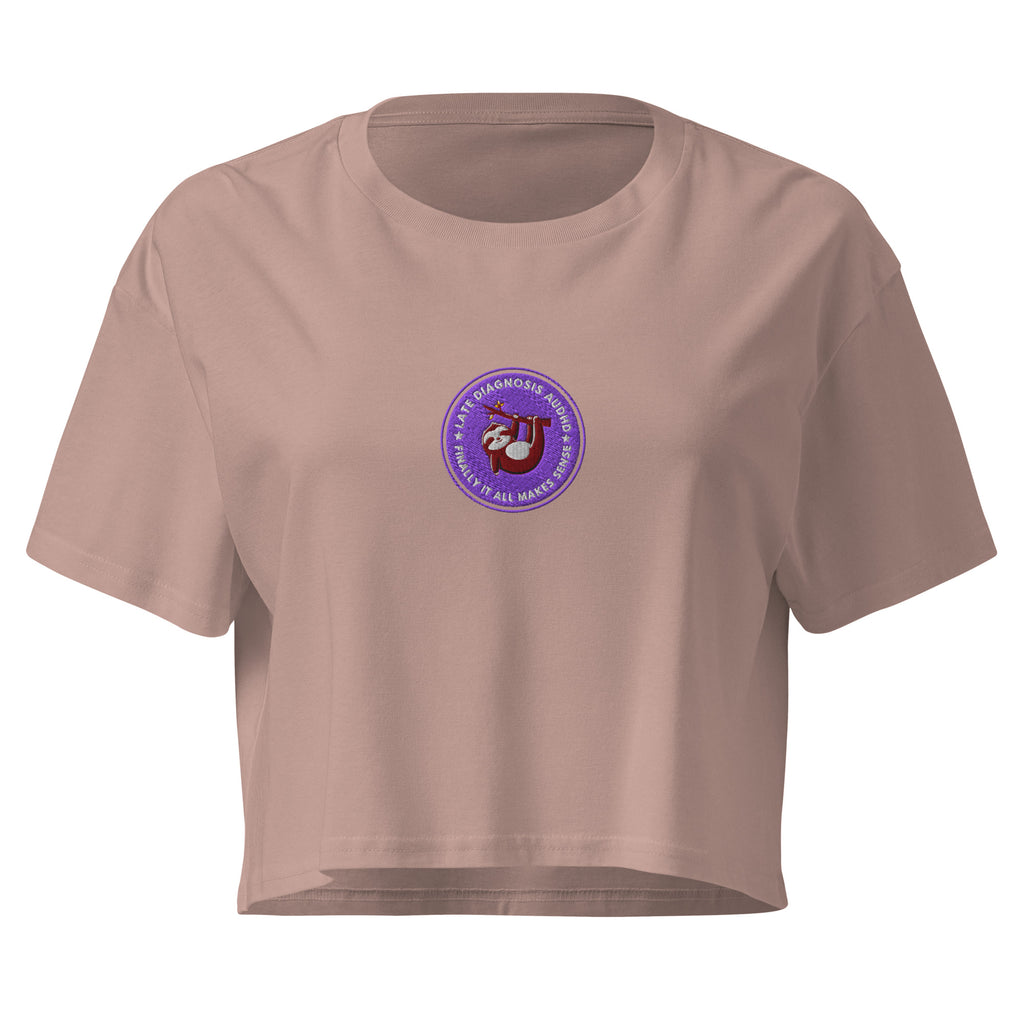 Finally ... AuDHD | Women’s Crop Top | Late Diagnosis womens-crop-top-hazy-pink-front-69f73eafd544e Crop Top