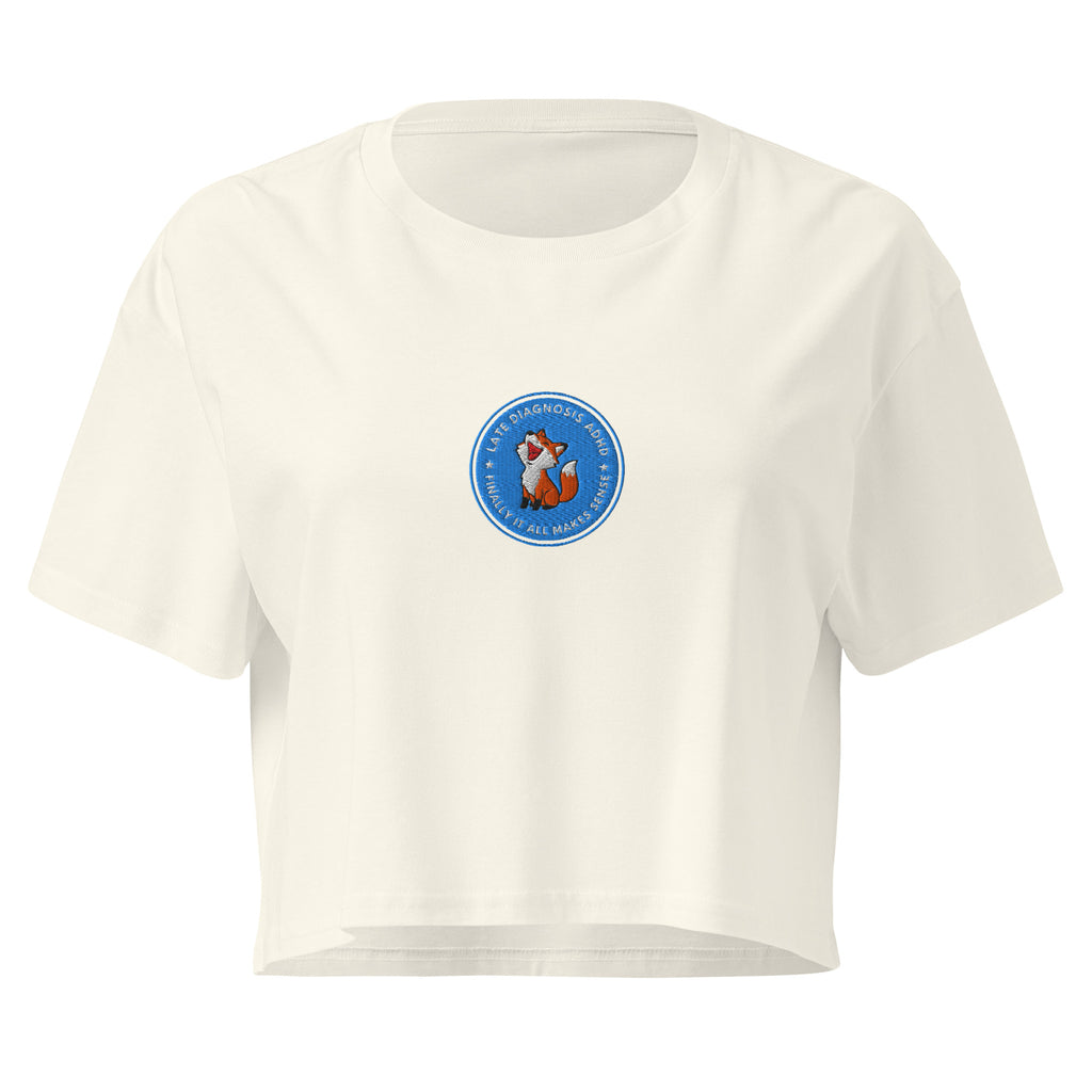 Finally ... ADHD | Women’s Cotton Crop Top | Late Diagnosis womens-crop-top-natural-front-69f669c4ab3dc Crop Top