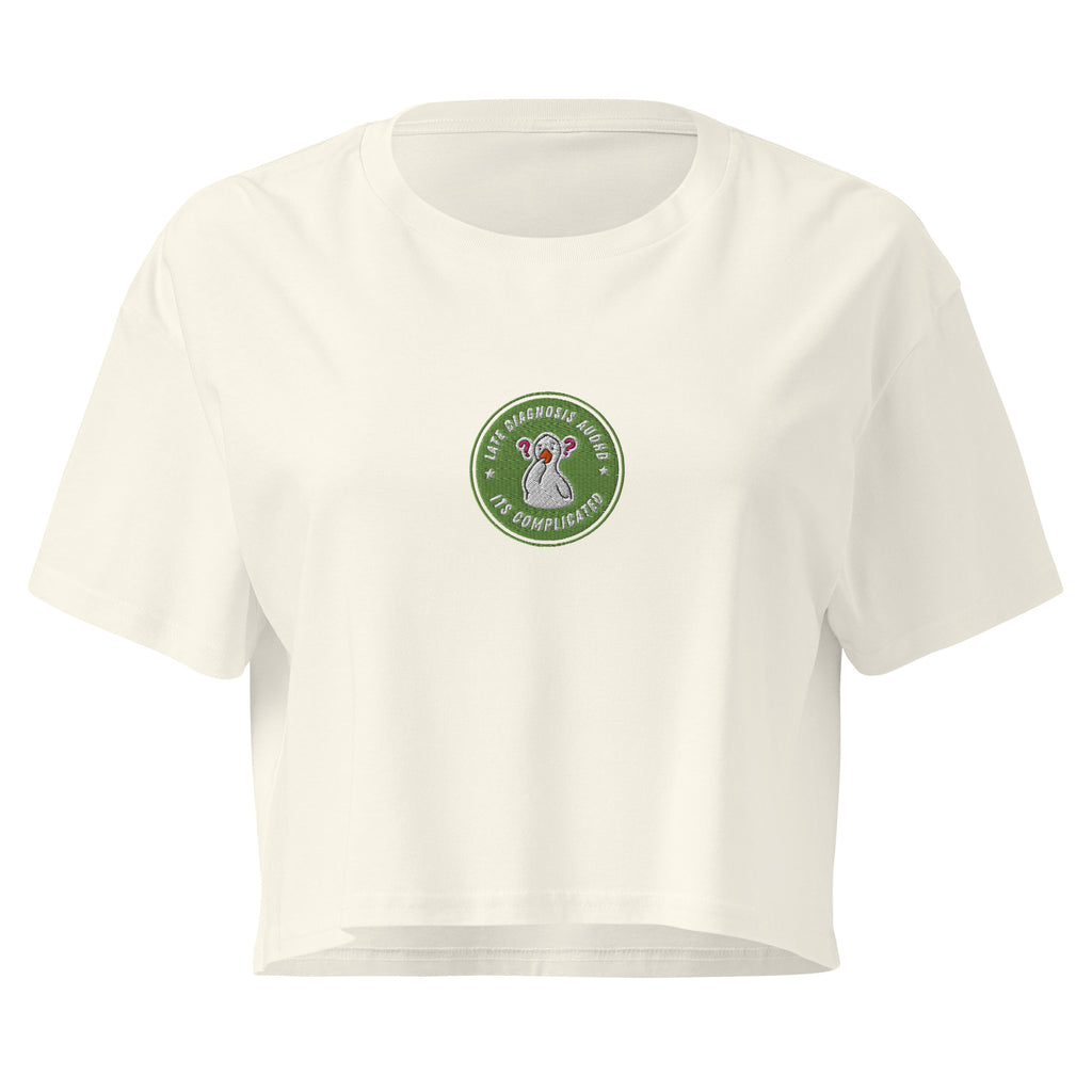 It's Complicated (AuDHD) | Women’s Crop Top | Late Diagnosis womens-crop-top-natural-front-69f74980acde6 Crop Top