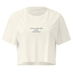 OTT? Sorry (Not Sorry) | Women’s Crop Top | Zero Apologies womens-crop-top-natural-front-6a68bee6bb184 Crop Top