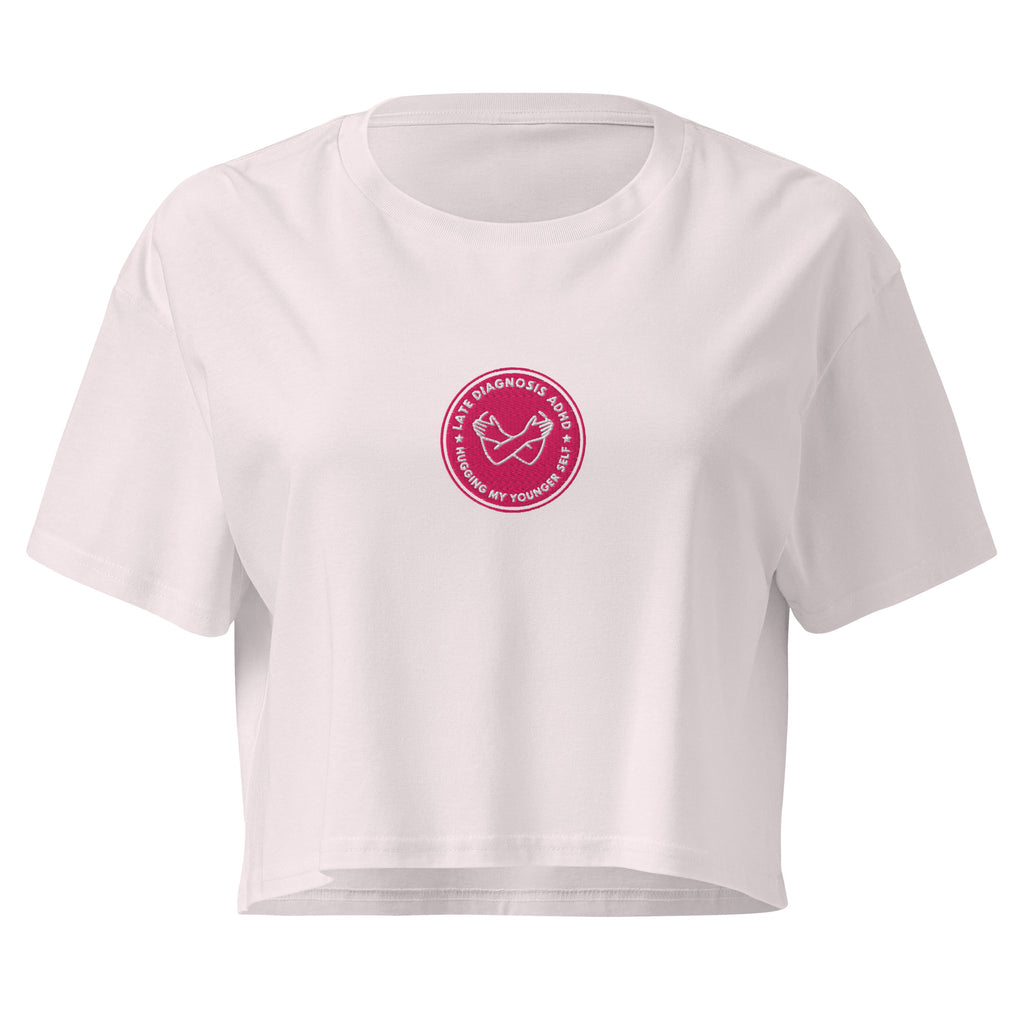 Hugging ... ADHD | Women’s Crop Top | Late Diagnosis womens-crop-top-orchid-front-69f66526a189e Crop Top