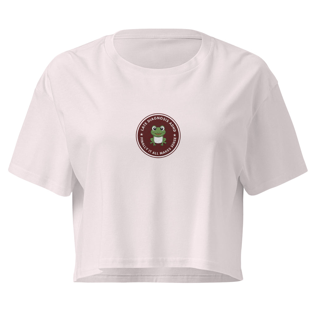 Finally ... ADHD | Women’s Cotton Crop Top | Late Diagnosis womens-crop-top-orchid-front-69f66be8963e0 Crop Top