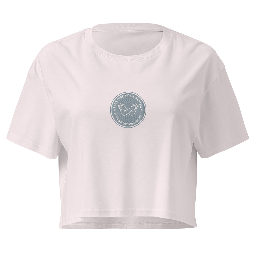 Hugging ... Autism | Soft Cropped Top | Late Diagnosis womens-crop-top-orchid-front-69f8c4db6045f Crop Top