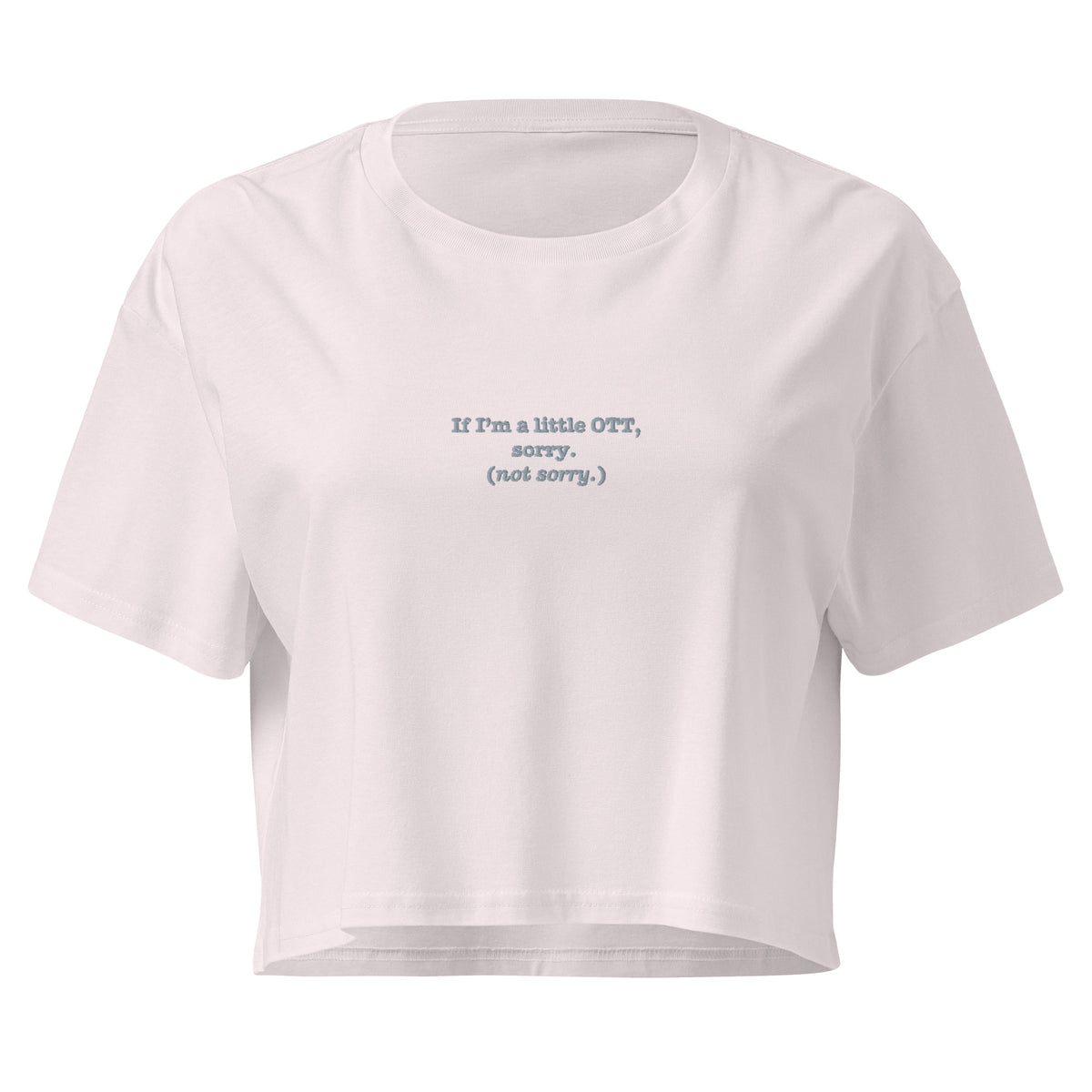 OTT? Sorry (Not Sorry) | Women’s Crop Top | Zero Apologies womens-crop-top-orchid-front-6a68bee6bb106 Crop Top