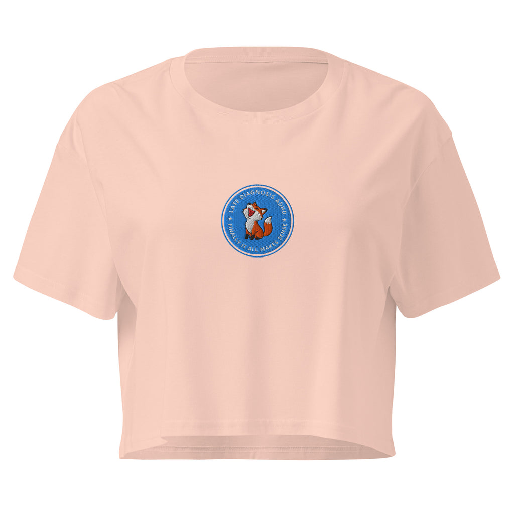 Finally ... ADHD | Women’s Cotton Crop Top | Late Diagnosis womens-crop-top-pale-pink-front-69f669c4ab36a Crop Top