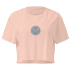 Hugging ... Autism | Soft Cropped Top | Late Diagnosis womens-crop-top-pale-pink-front-69f8c4db604df Crop Top