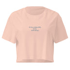 OTT? Sorry (Not Sorry) | Women’s Crop Top | Zero Apologies womens-crop-top-pale-pink-front-6a68bee6bb130 Crop Top