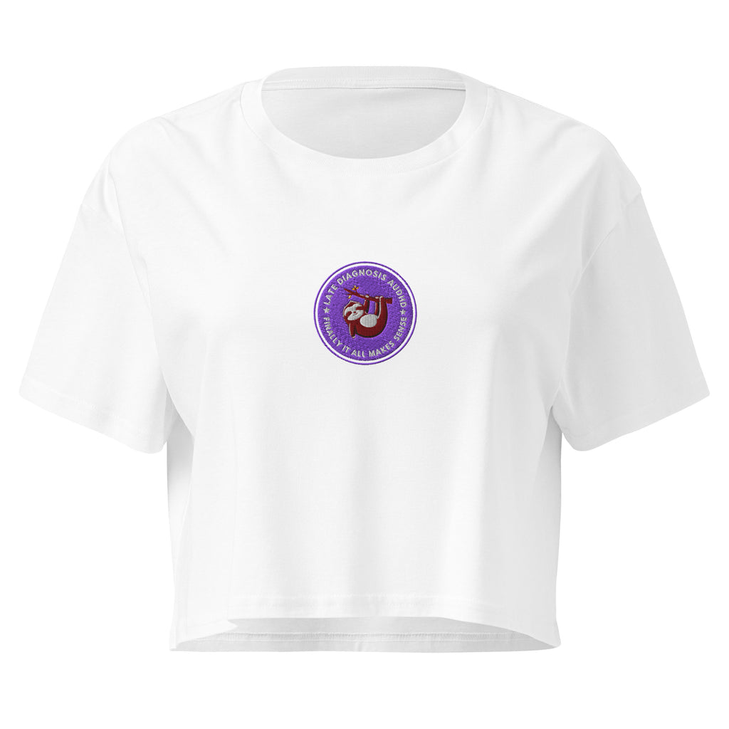 Finally ... AuDHD | Women’s Crop Top | Late Diagnosis womens-crop-top-white-front-69f73eafd572c Crop Top