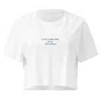 OTT? Sorry (Not Sorry) | Women’s Crop Top | Zero Apologies womens-crop-top-white-front-6a68bee6bb15b Crop Top