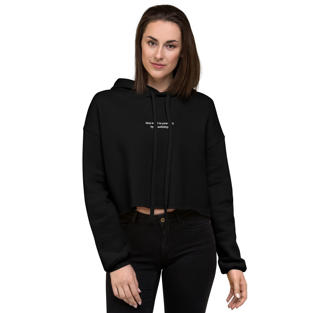 Powered by Possibility | Soft Crop Hoodie | Zero Apologies - Wonderfully Wired