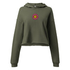 It's Complicated (AuDHD) | Soft Crop Hoodie | Late Diagnosis womens-cropped-hoodie-military-green-front-69f767087a5b1 Hoodie