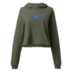 Finally ... AuDHD | Soft Cropped Hoodie | Late Diagnosis womens-cropped-hoodie-military-green-front-69f7782c7a3b2 Hoodie
