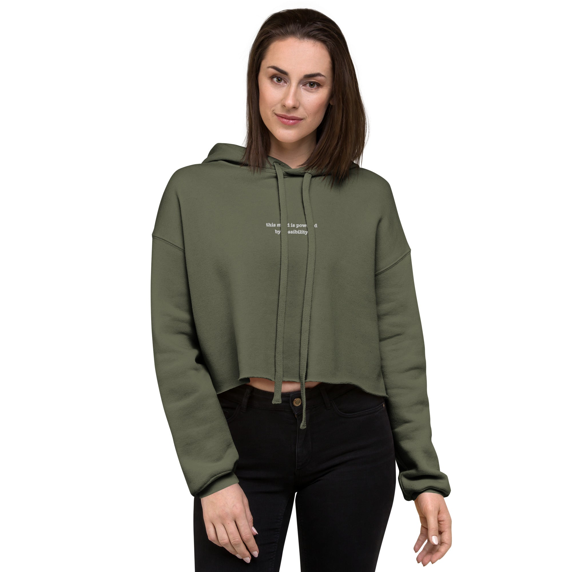 Powered by Possibility | Soft Crop Hoodie | Zero Apologies - Wonderfully Wired