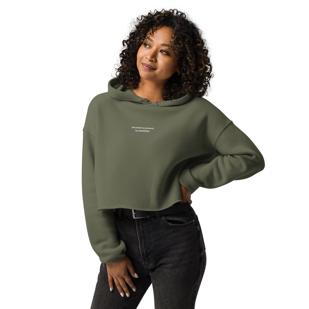 Powered by Possibility | Soft Crop Hoodie | Zero Apologies - Wonderfully Wired