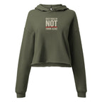 Great Minds Do NOT Think Alike | Soft Crop Hoodie | Zero Apologies womens-cropped-hoodie-military-green-front-6a67b29471f0c Hoodie