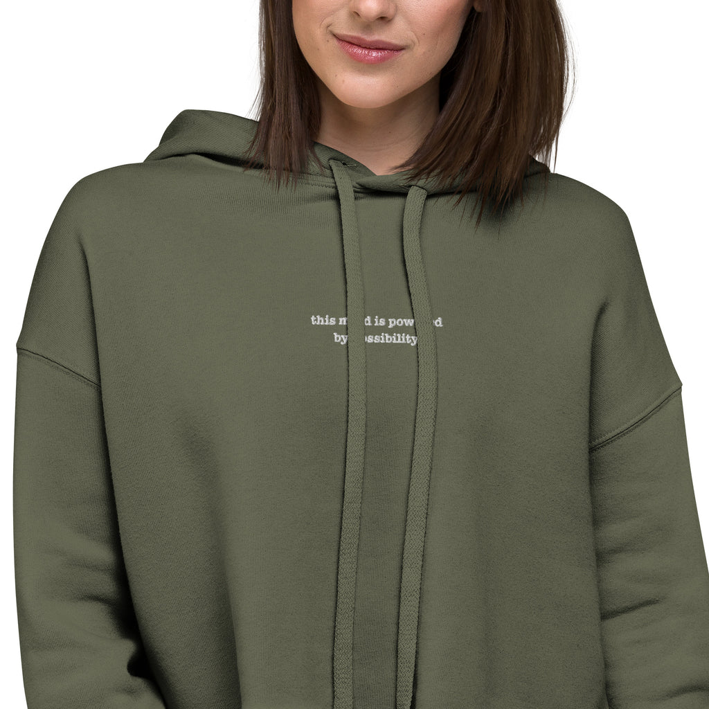 Powered by Possibility | Soft Crop Hoodie | Zero Apologies - Wonderfully Wired