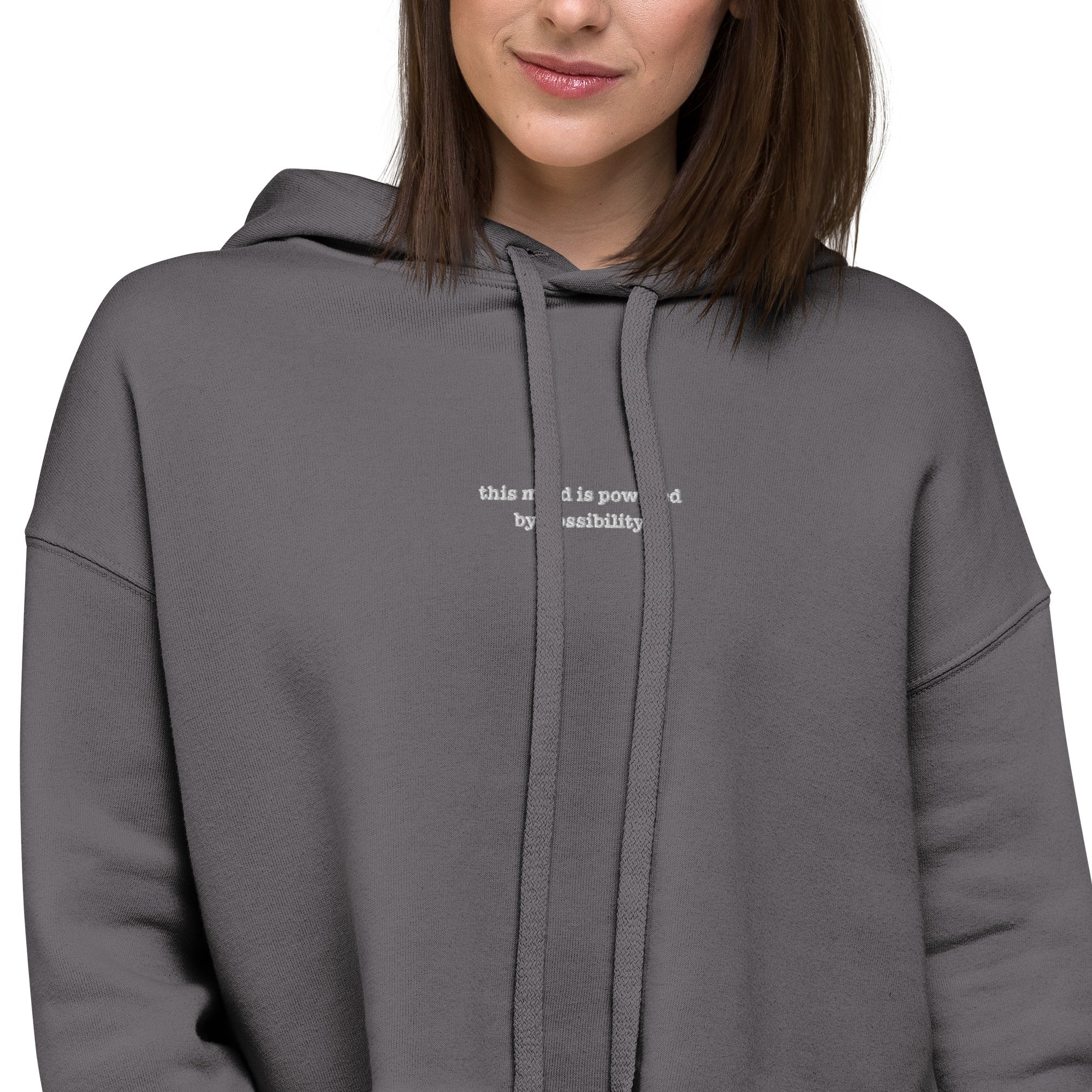 Powered by Possibility | Soft Crop Hoodie | Zero Apologies - Wonderfully Wired