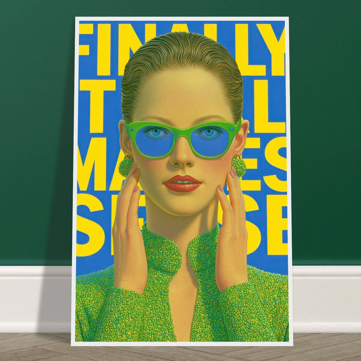 Finally It All Makes Sense (Close-Up) wall art print, close view