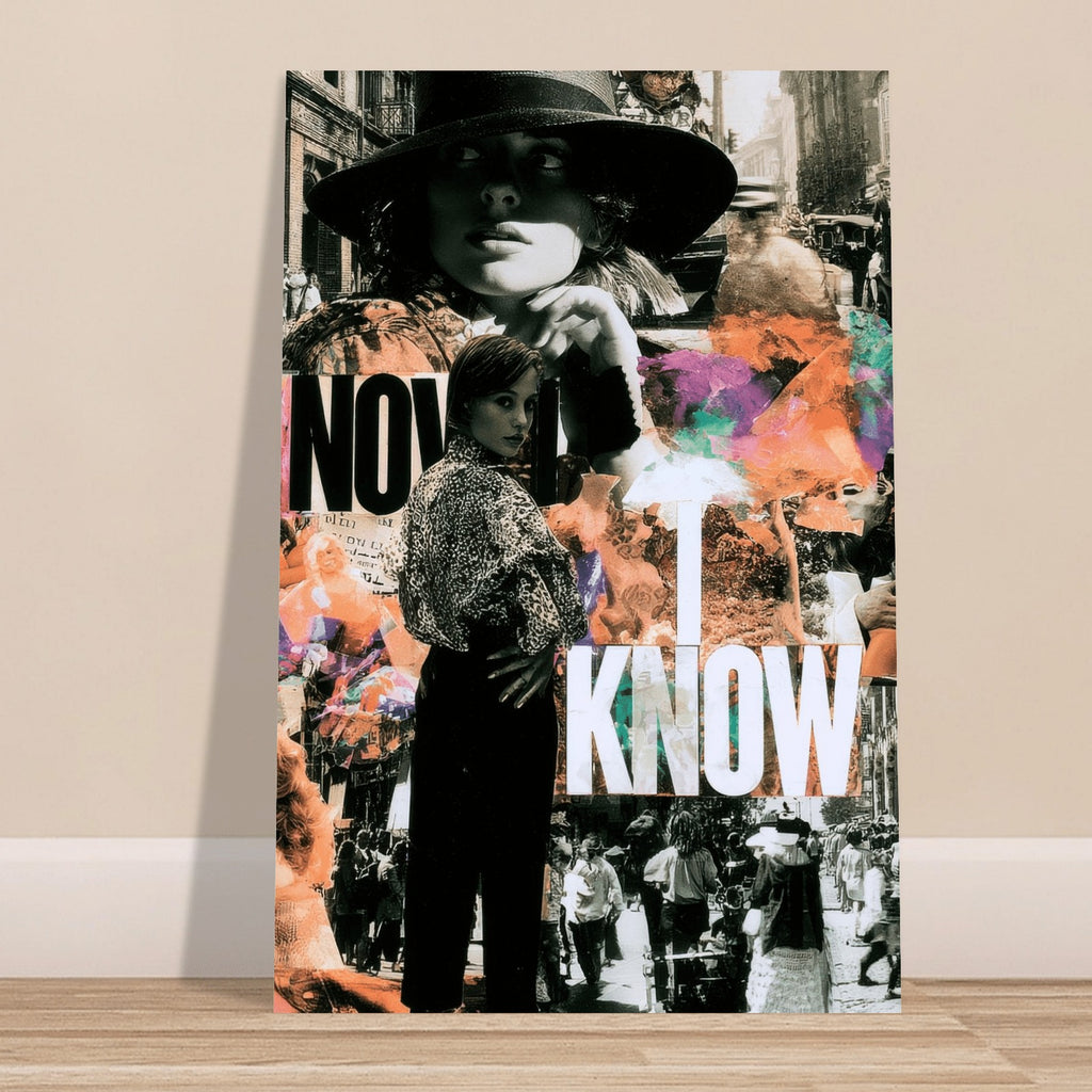 Now I Know wall art print, close view