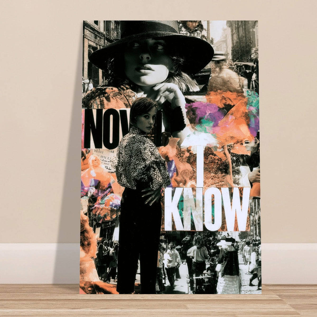 Now I Know wall art print, close view