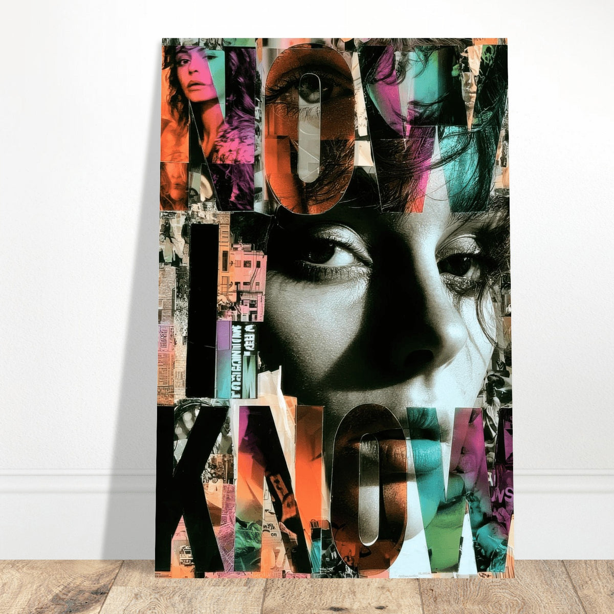 Now I Know wall art print, close view