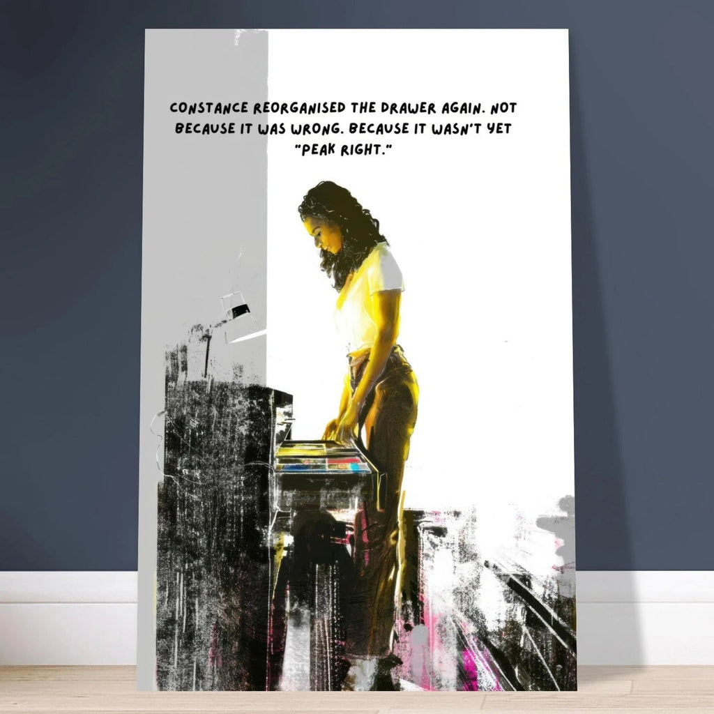 Constance's Peak Right wall art print, close view