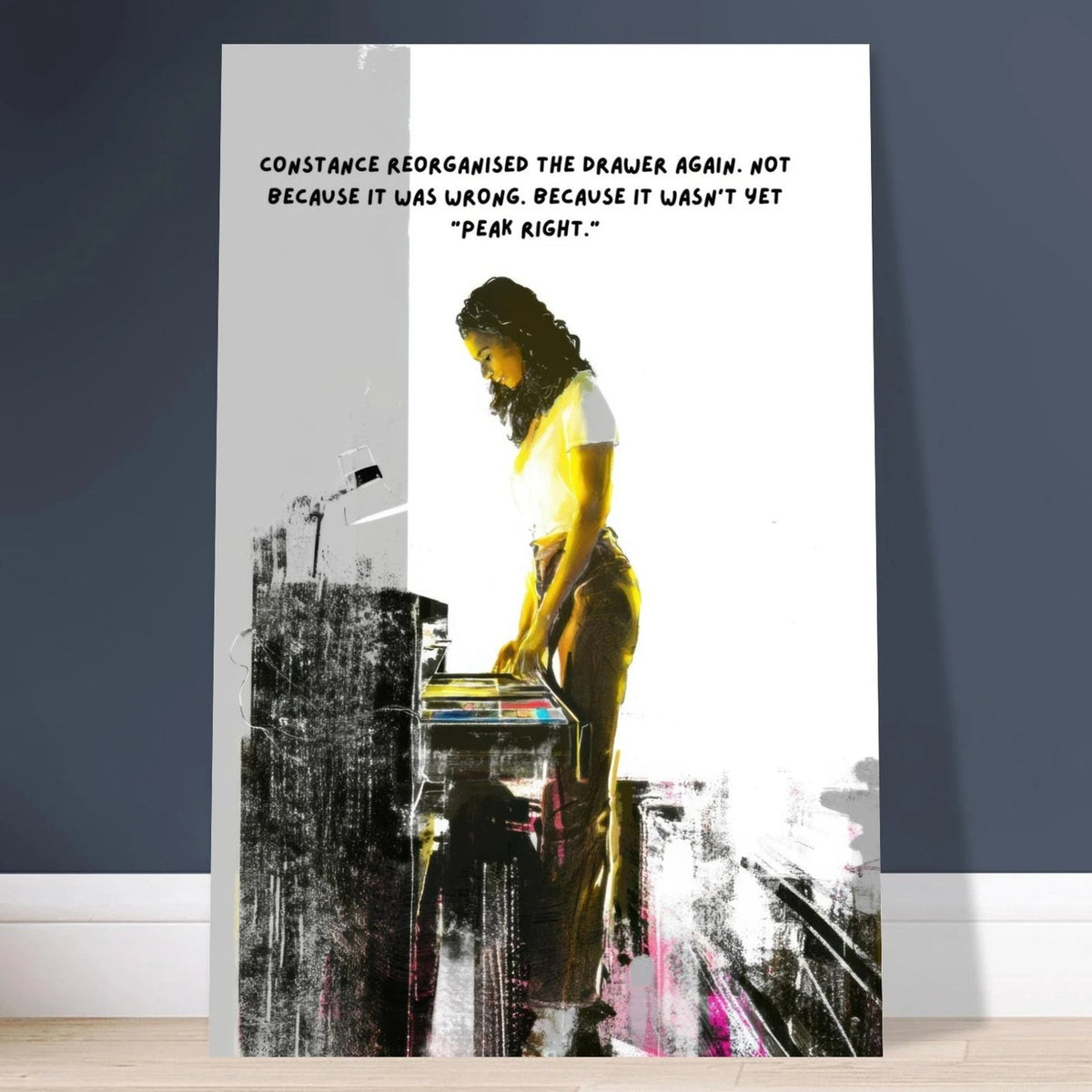 Constance's Peak Right wall art print, close view