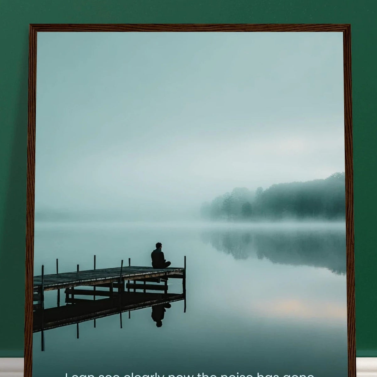 The Noise Is Gone wall art print, close view