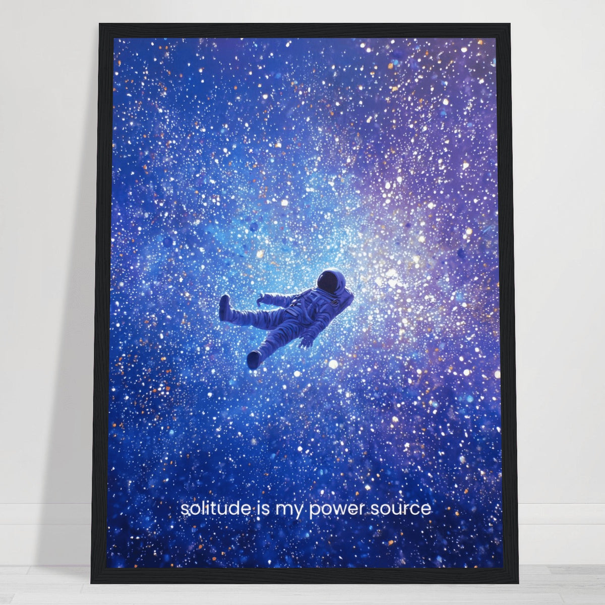 Solitude Is My Power Source wall art print, close view