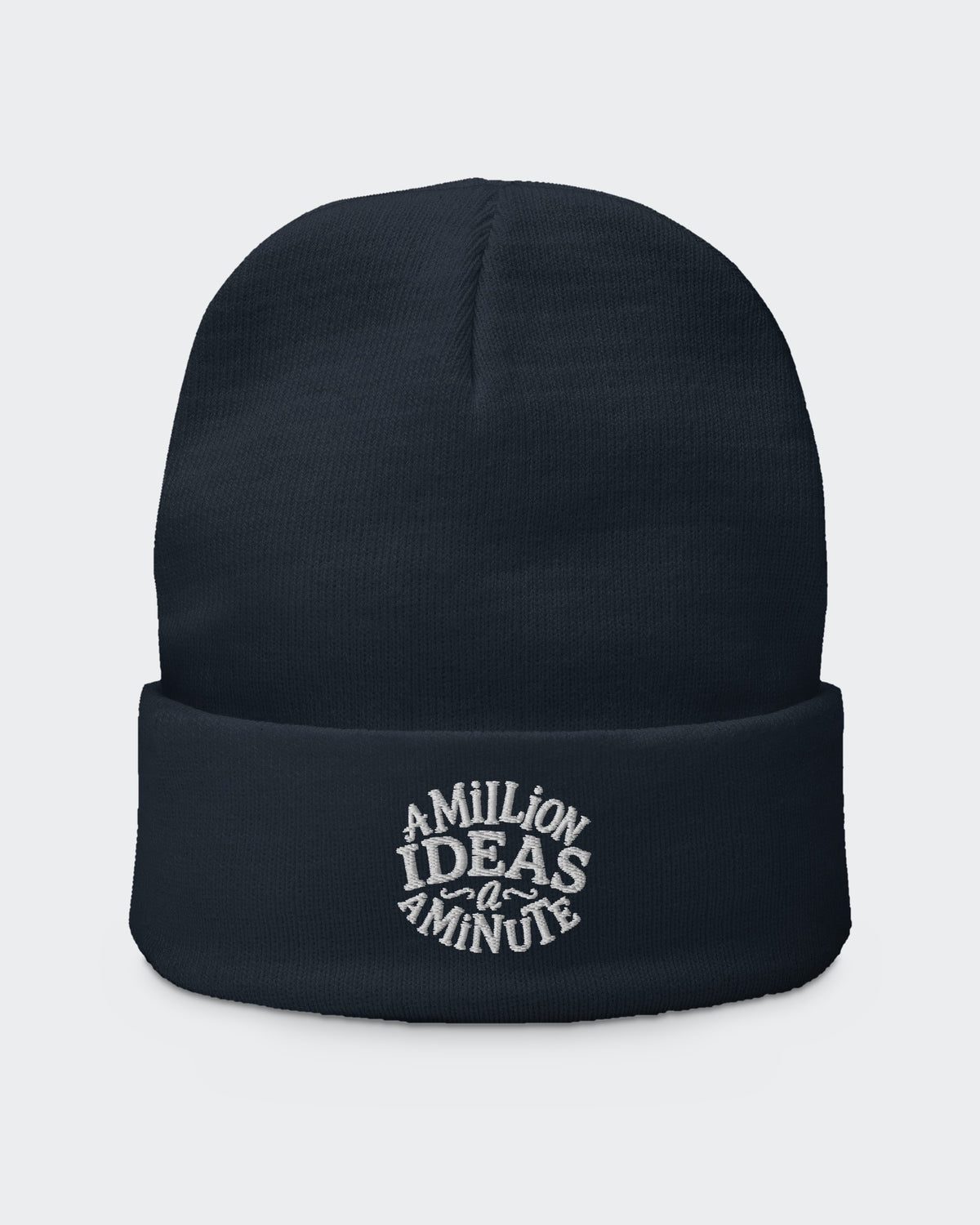 A Million Ideas (beanie) embroidered dad hat in Navy