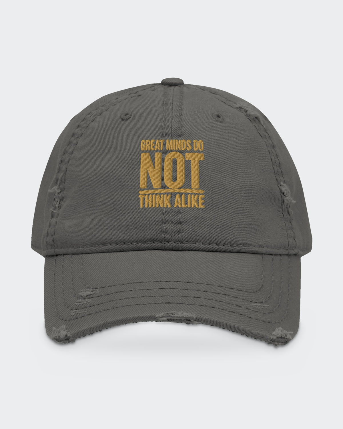 Great Minds (dad hat) embroidered dad hat in Charcoal Grey