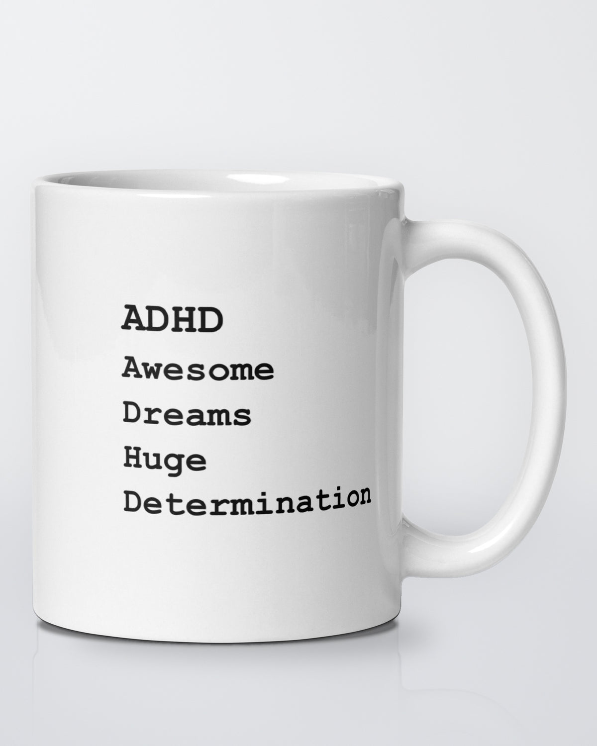 ADHD: Awesome Dreams Huge Determination mug