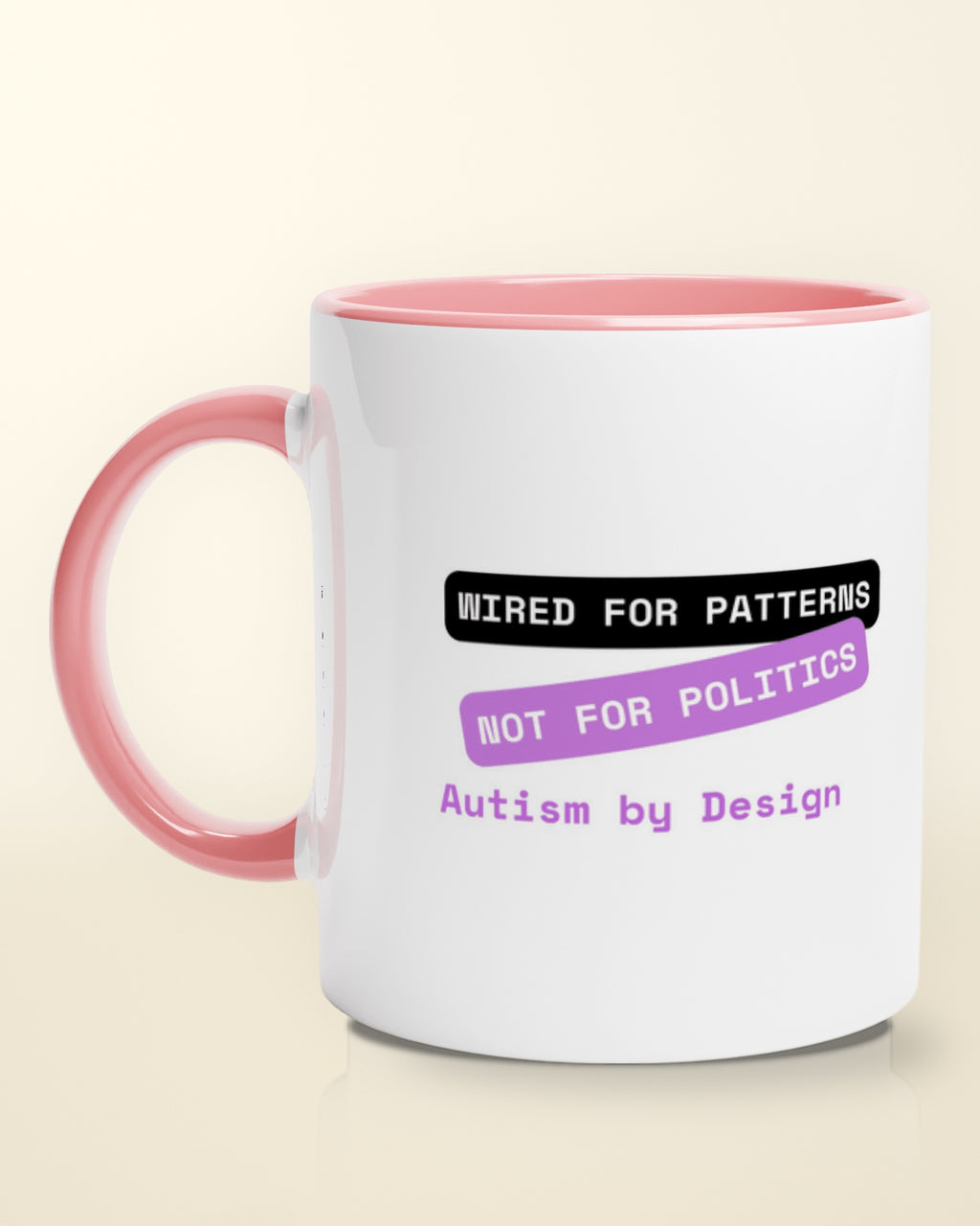 By Design (Autism) — Wired for Patterns mug