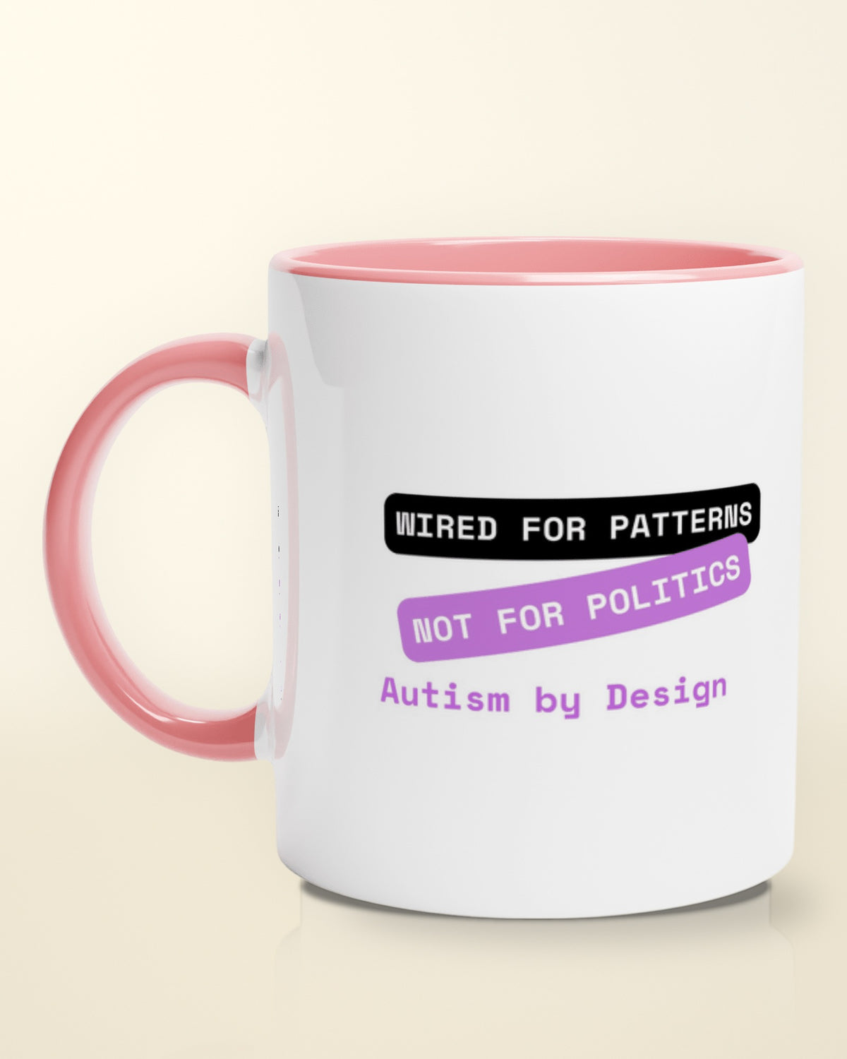 By Design (Autism) — Wired for Patterns mug