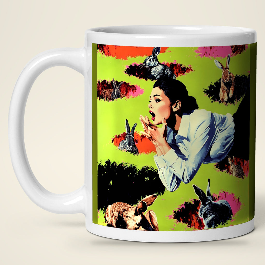 Flora Was a Little Overwhelmed mug, picture side