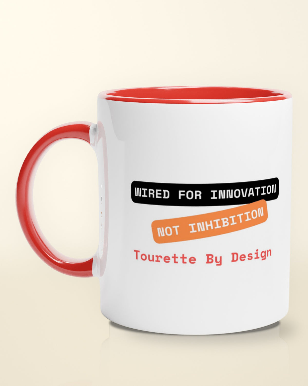 Innovation not Inhibition (Tourette) mug