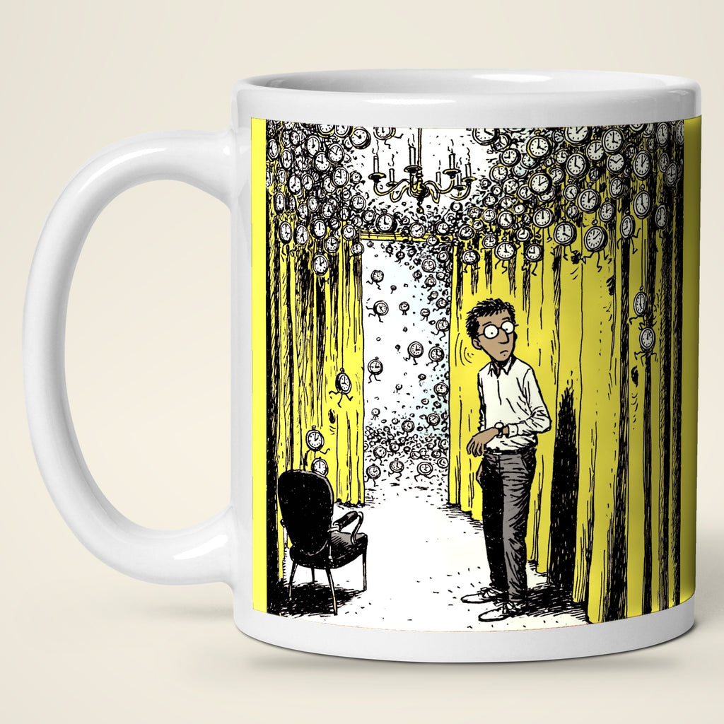 Kevin's Runaway Time mug, picture side